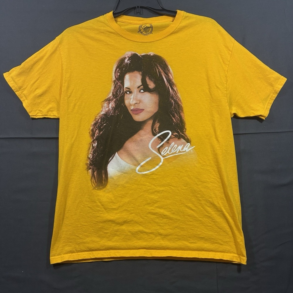 Authentic Selena T-Shirt Yellow Size L Y2K Selena Shirt - Picture 2 of 8